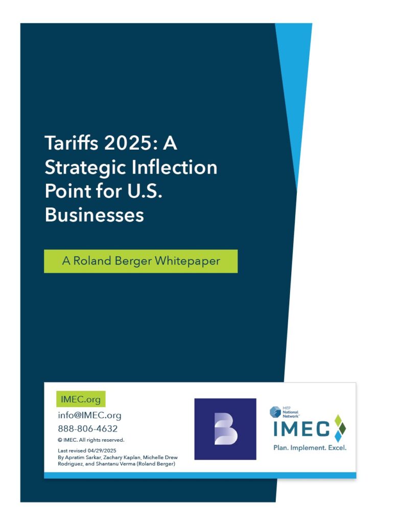 Tariffs 2025: A Strategic Inflection Point for U.S. Businesses whitepaper cover image
